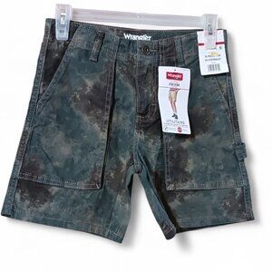 Boys Wrangler 5-Star Premium Camo Cargo Utility Shorts – Size 10R – NWT